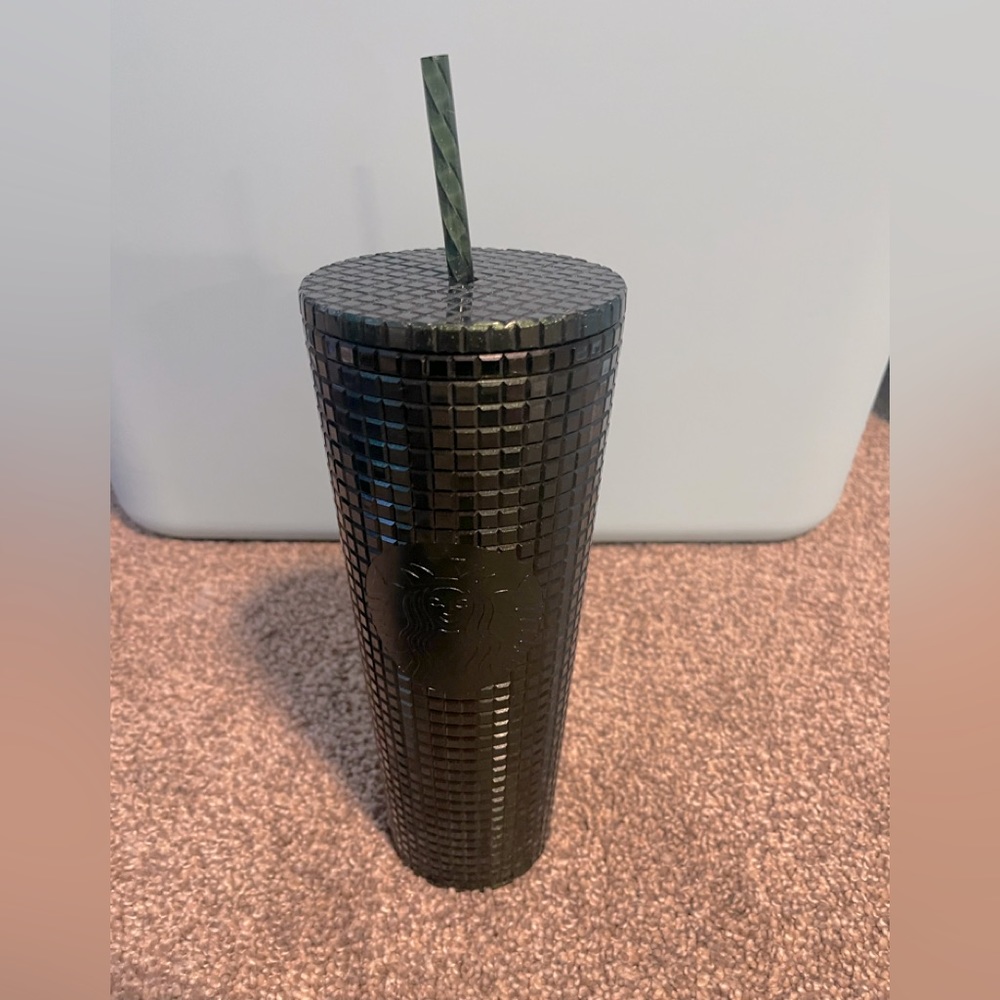 Starbucks grid plastic tumbler new